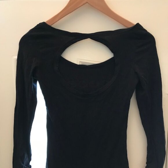 bebe Black Stretch Cotton shirt size S - Picture 4 of 4